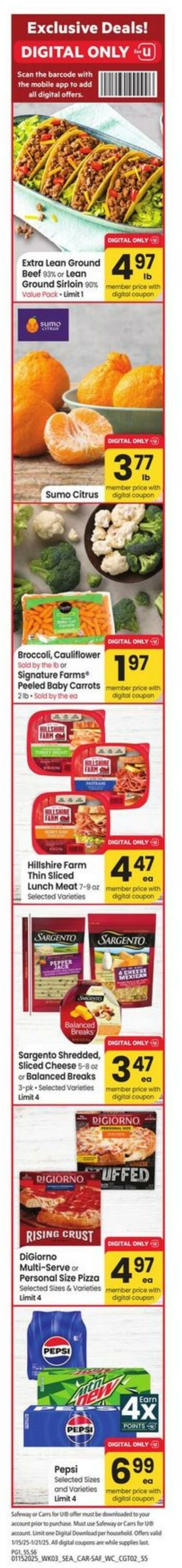 Weekly ad Carrs 01/15/2025 - 01/21/2025