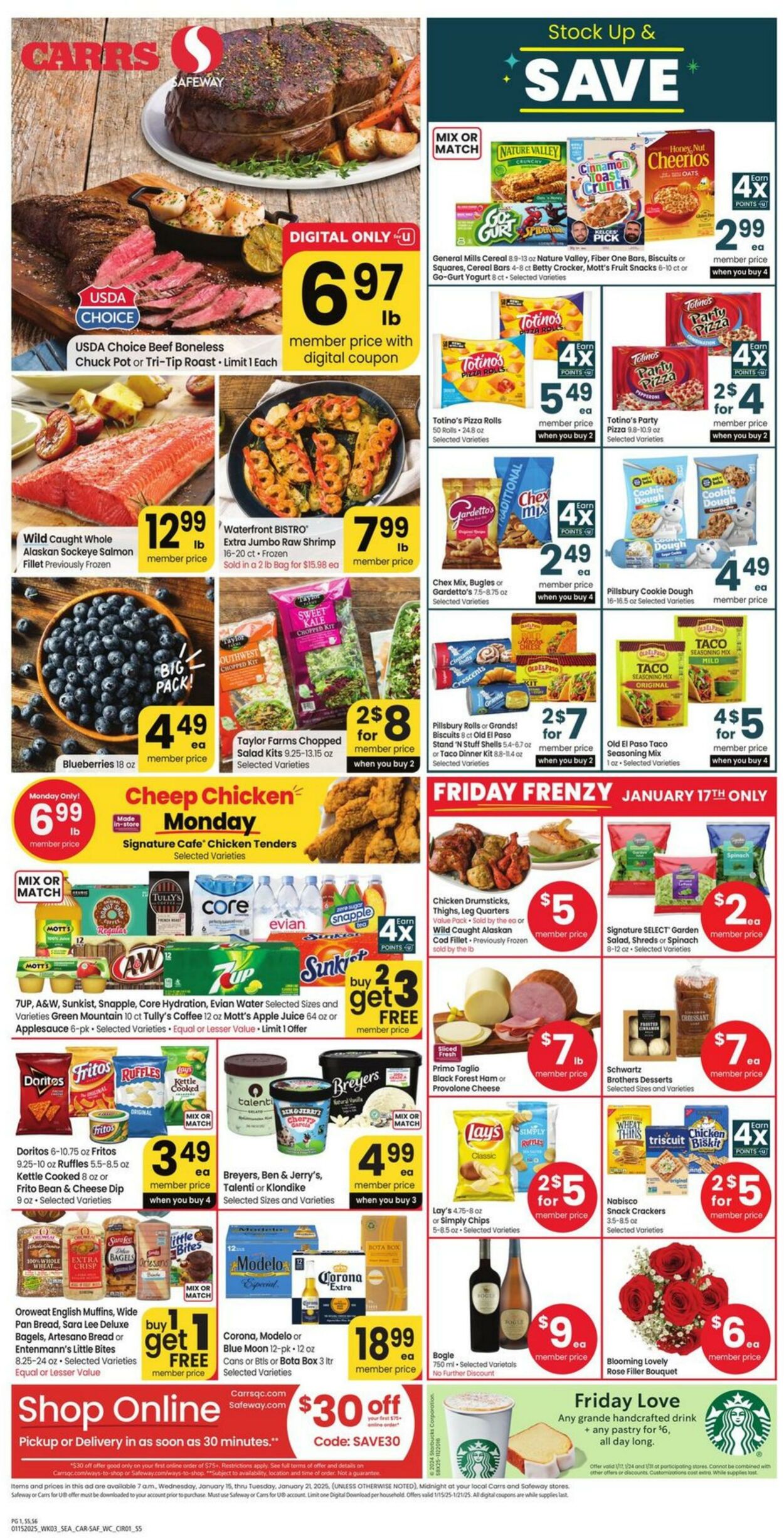 Weekly ad Carrs 01/15/2025 - 01/21/2025