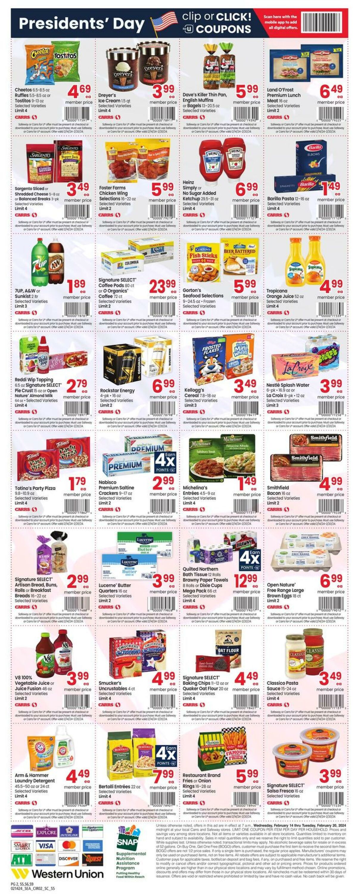 Weekly ad Carrs 02/14/2024 - 02/20/2024