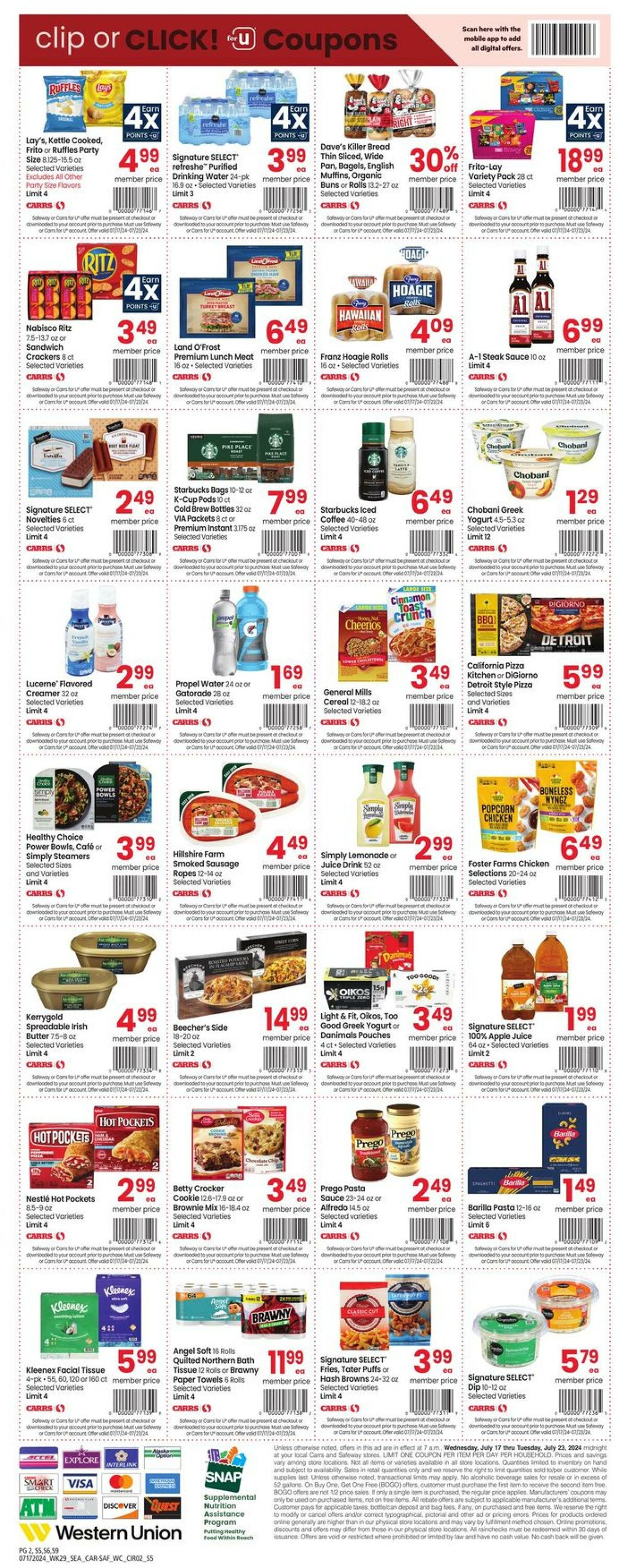 Weekly ad Carrs 07/17/2024 - 07/23/2024