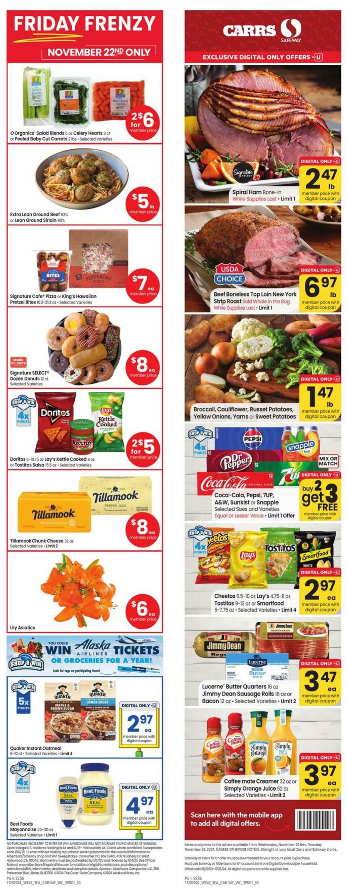 Weekly ad Carrs 11/20/2024 - 11/28/2024