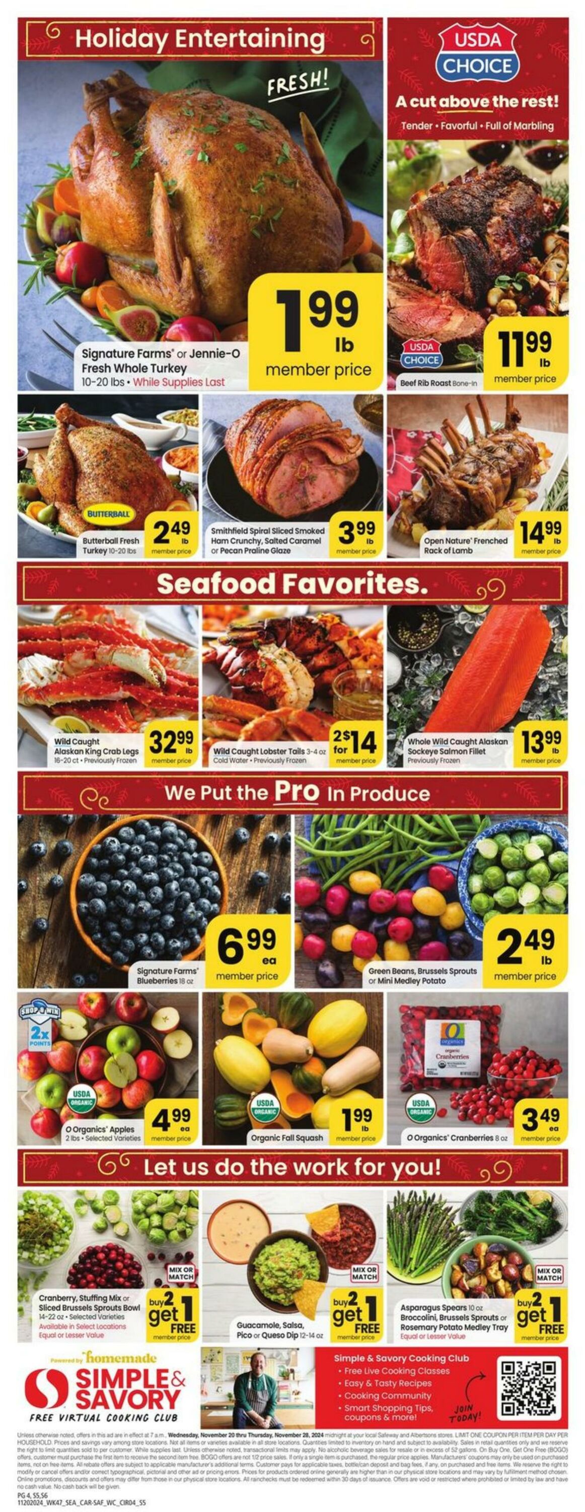 Weekly ad Carrs 11/20/2024 - 11/28/2024