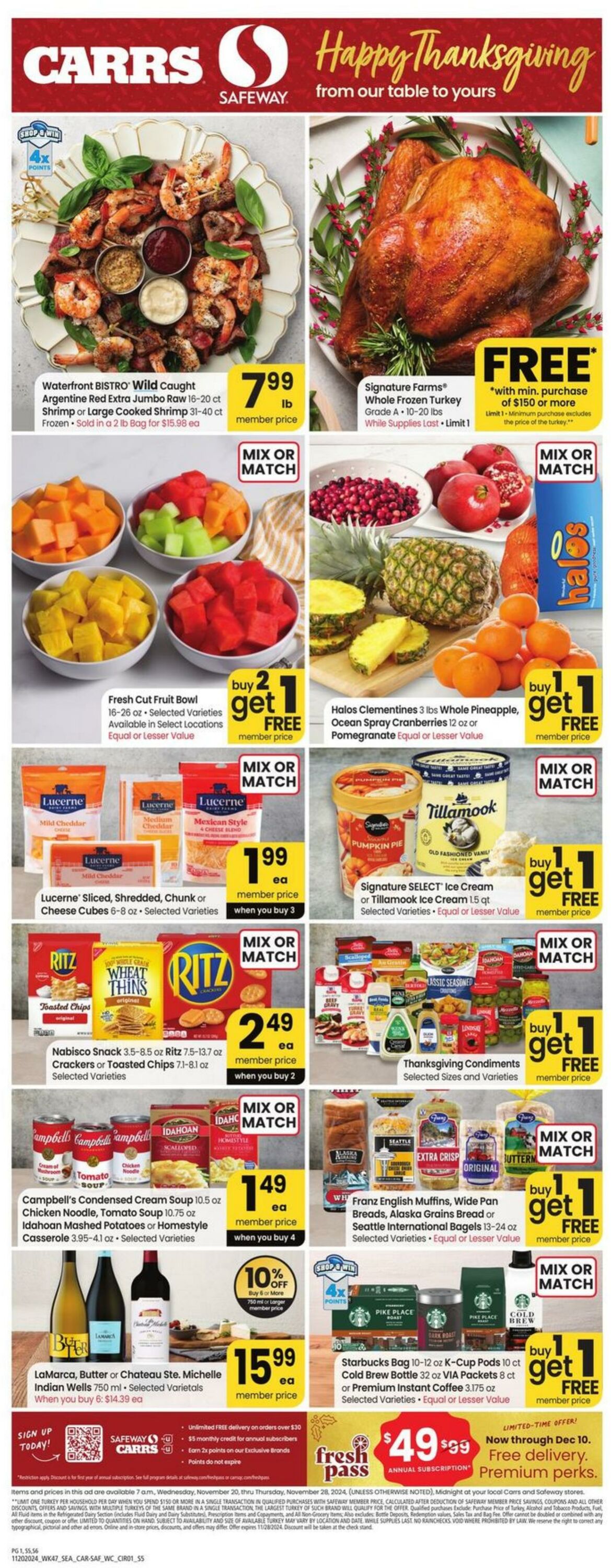 Weekly ad Carrs 11/20/2024 - 11/28/2024