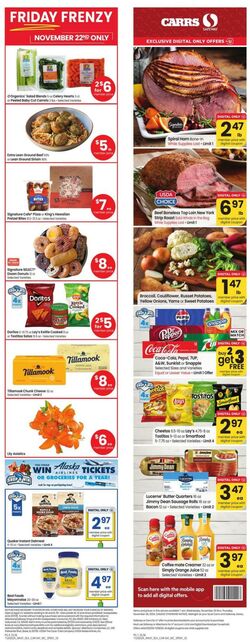 Weekly ad Carrs 11/20/2024 - 11/28/2024