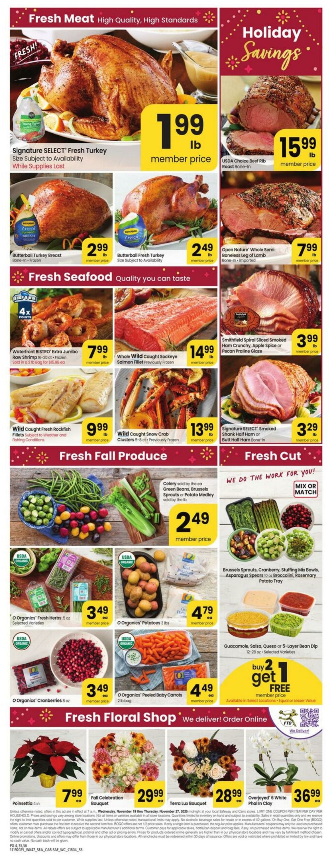 Weekly ad Carrs 11/19/2025 - 11/27/2025