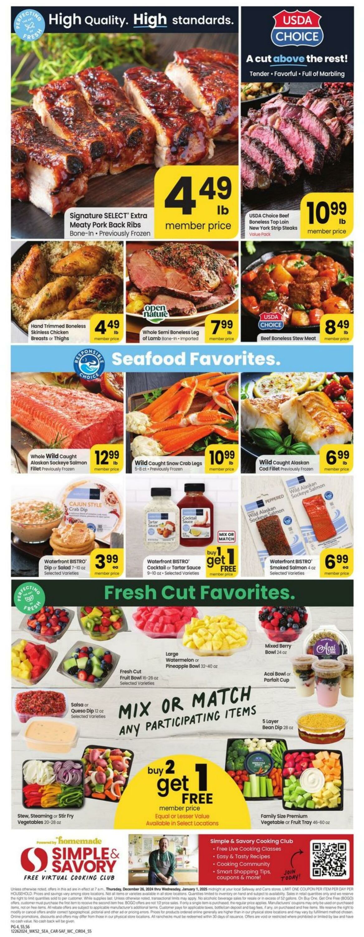 Weekly ad Carrs 12/26/2024 - 01/01/2025