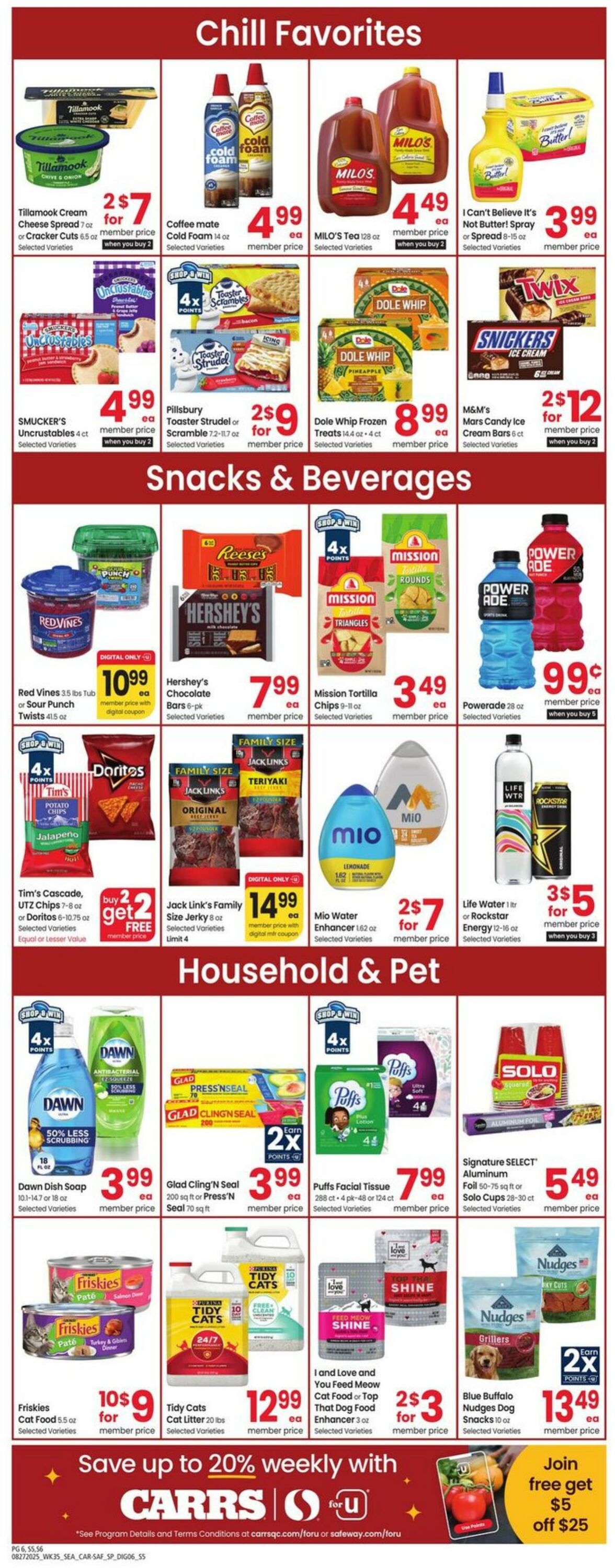 Weekly ad Carrs 08/27/2025 - 09/02/2025