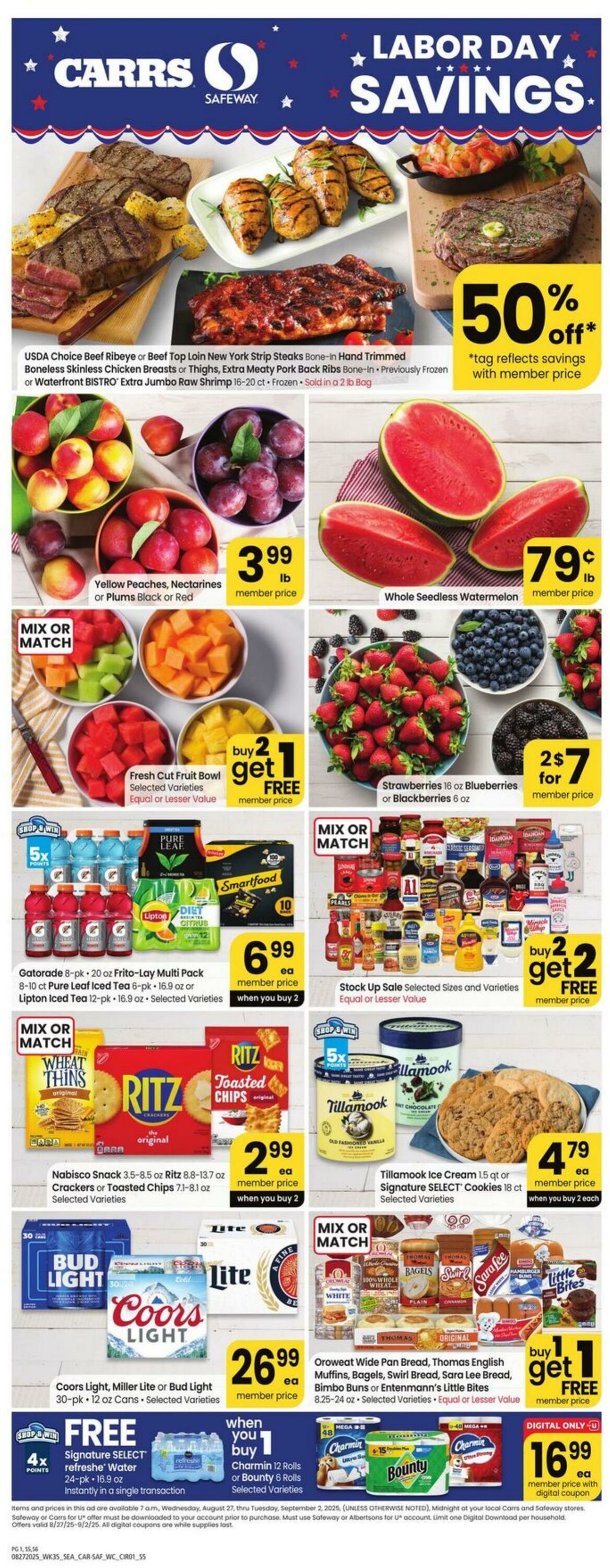 Weekly ad Carrs 08/27/2025 - 09/02/2025