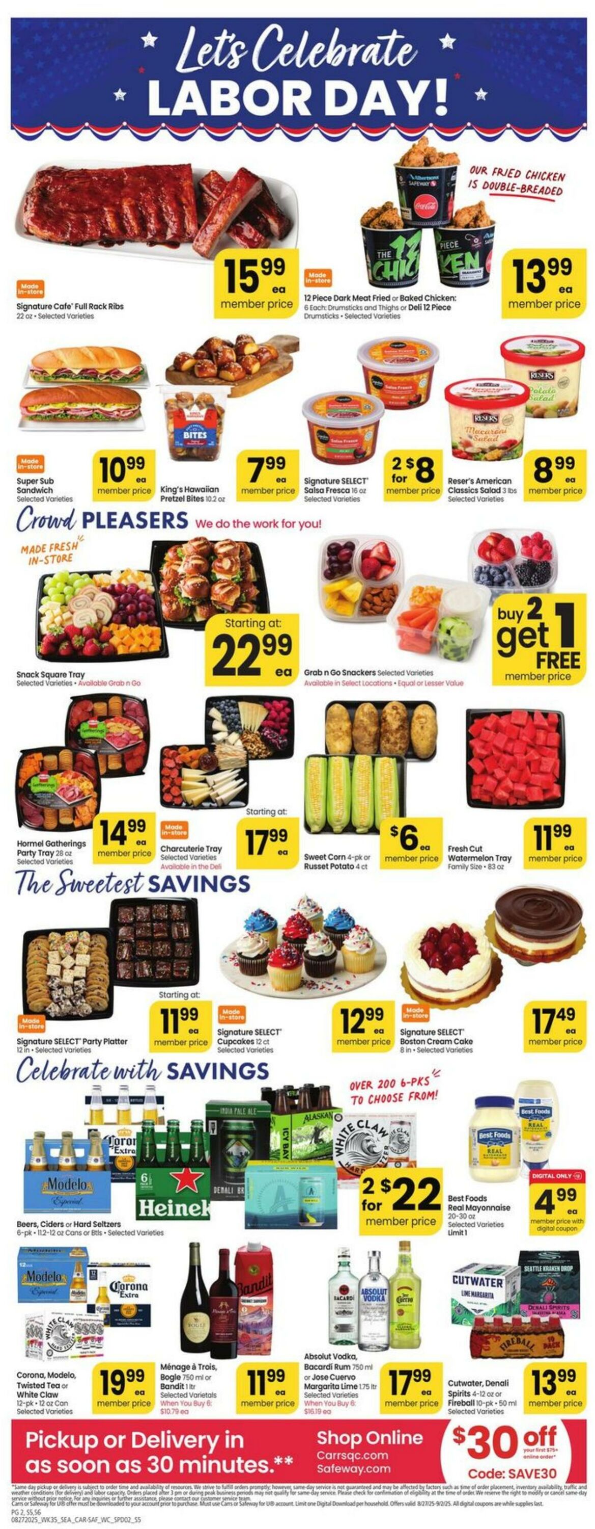 Weekly ad Carrs 08/27/2025 - 09/02/2025