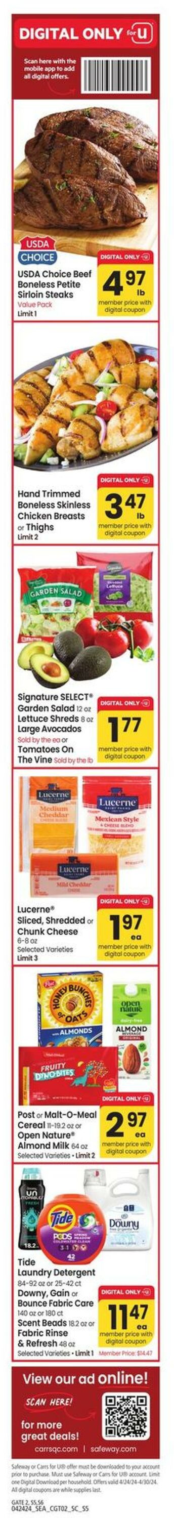 Weekly ad Carrs 04/24/2024 - 04/30/2024