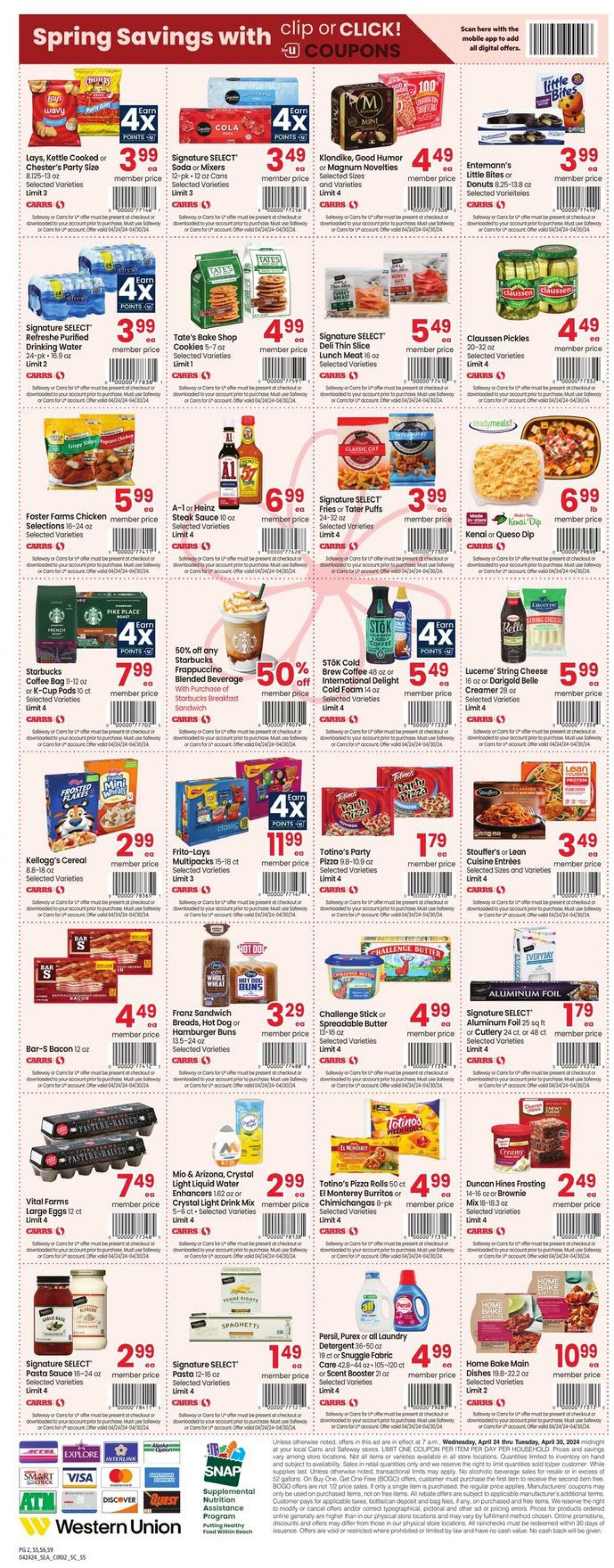 Weekly ad Carrs 04/24/2024 - 04/30/2024