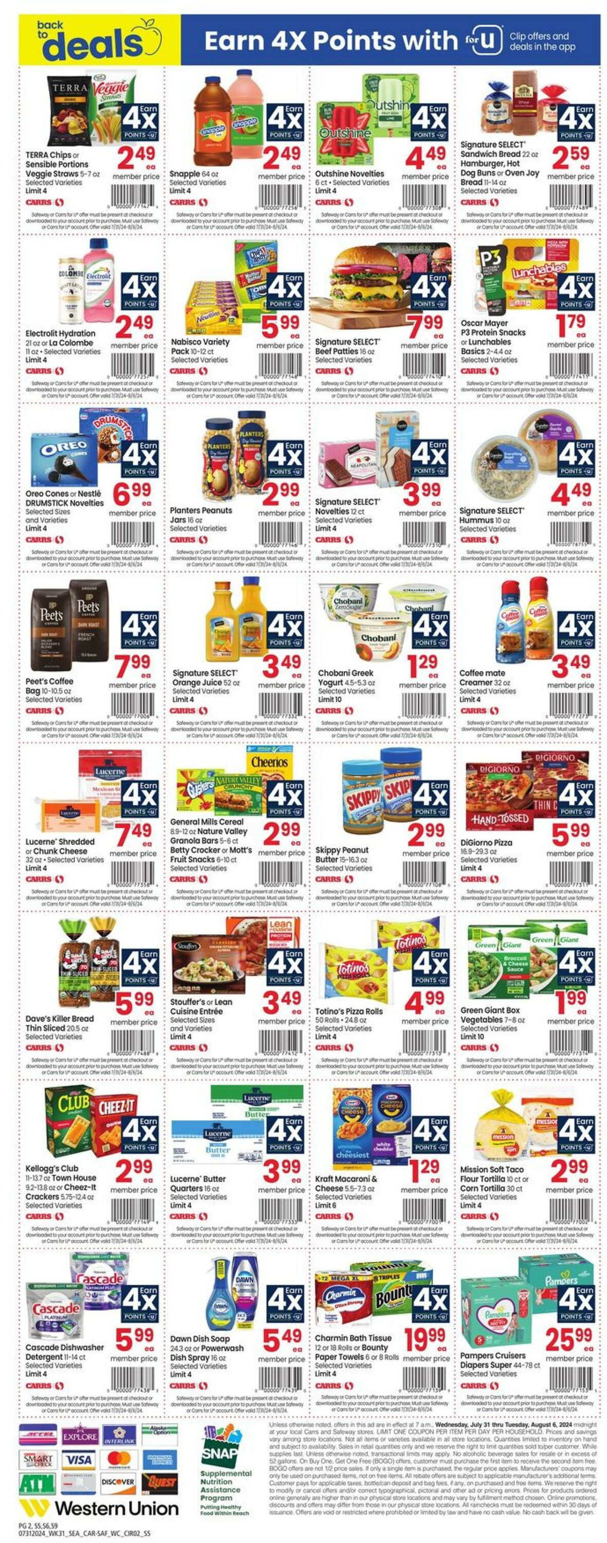 Weekly ad Carrs 07/31/2024 - 08/06/2024