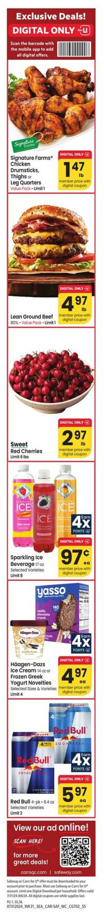 Weekly ad Carrs 07/31/2024 - 08/06/2024