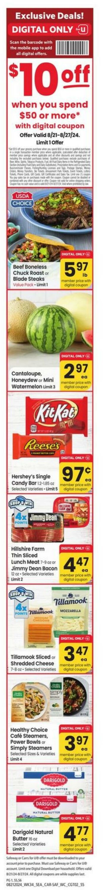 Weekly ad Carrs 08/21/2024 - 08/27/2024