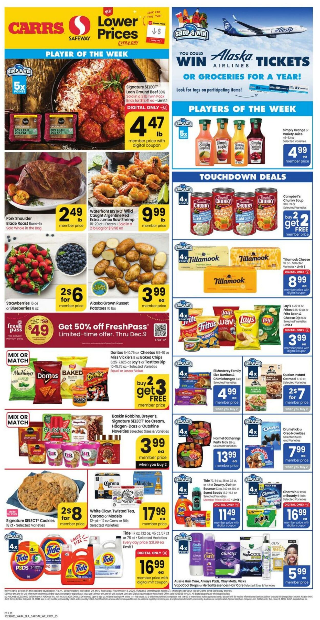 Weekly ad Carrs 10/29/2025 - 11/04/2025