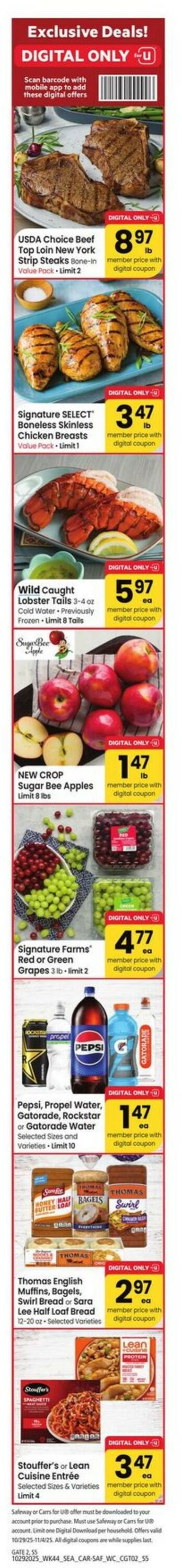 Weekly ad Carrs 10/29/2025 - 11/04/2025