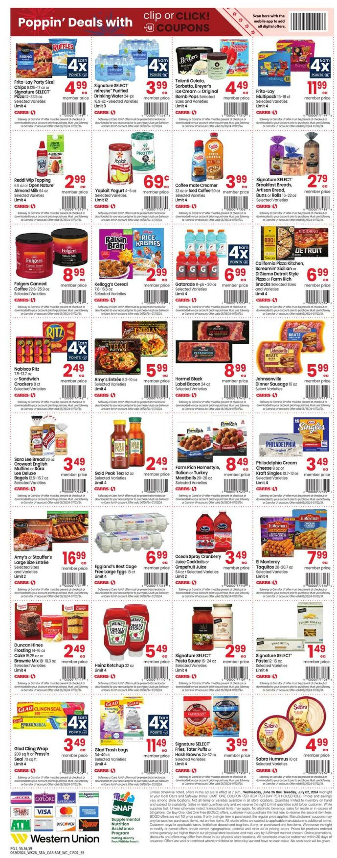 Weekly ad Carrs 06/26/2024 - 07/02/2024