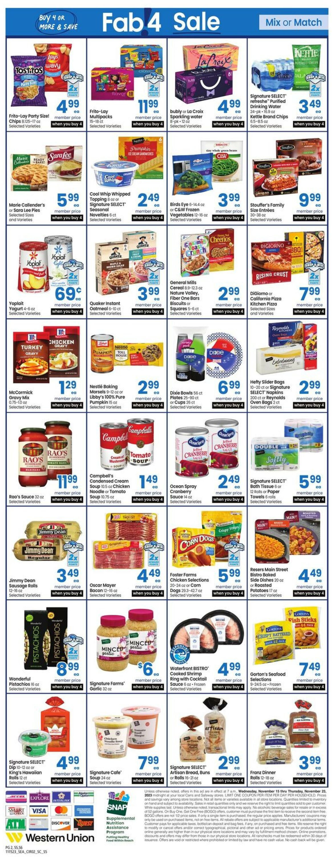 Weekly ad Carrs 11/15/2023 - 11/23/2023