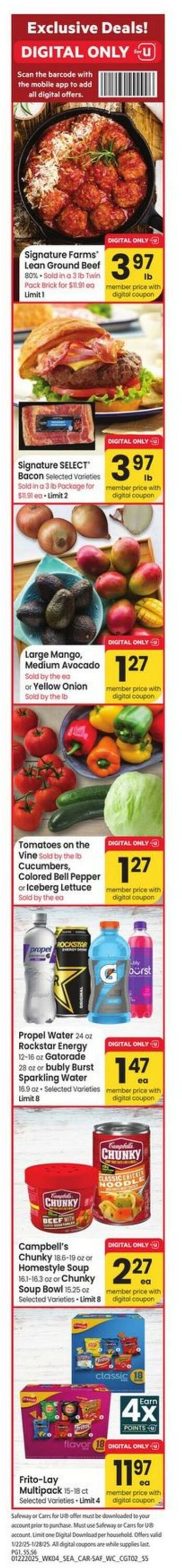 Weekly ad Carrs 01/22/2025 - 01/28/2025