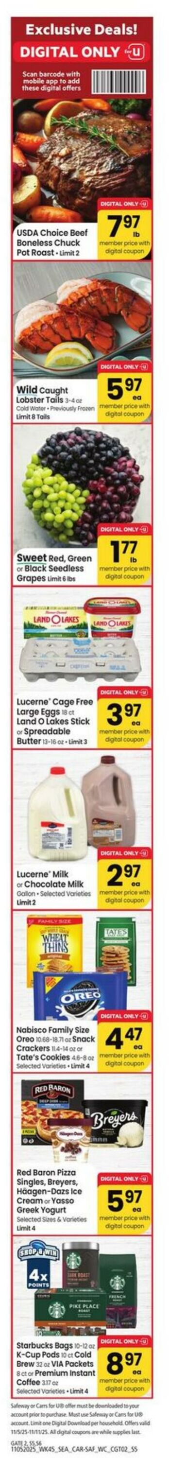 Weekly ad Carrs 11/05/2025 - 11/11/2025