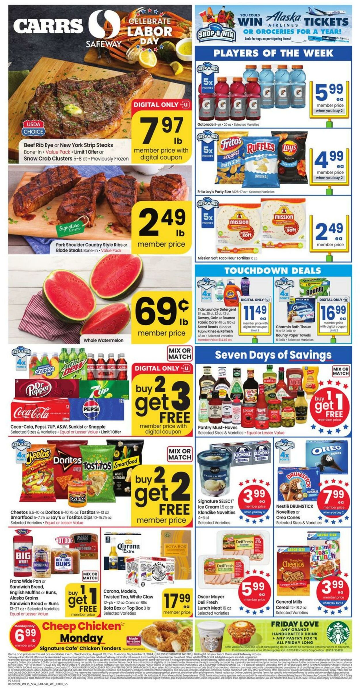 Weekly ad Carrs 08/28/2024 - 09/03/2024