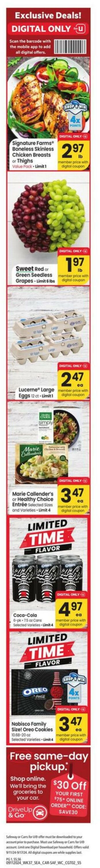 Weekly ad Carrs 09/11/2024 - 09/17/2024