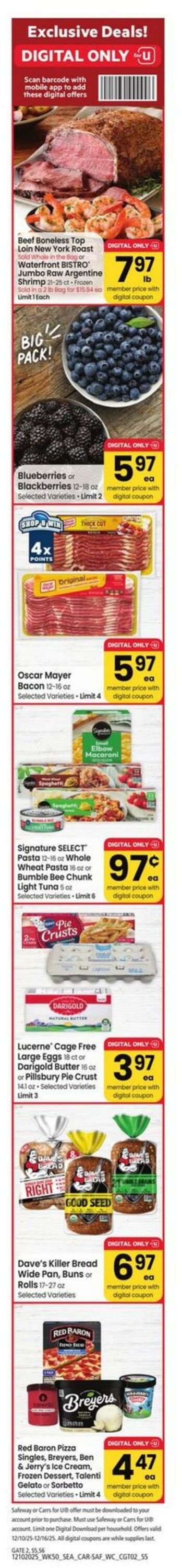 Weekly ad Carrs 12/10/2025 - 12/16/2025