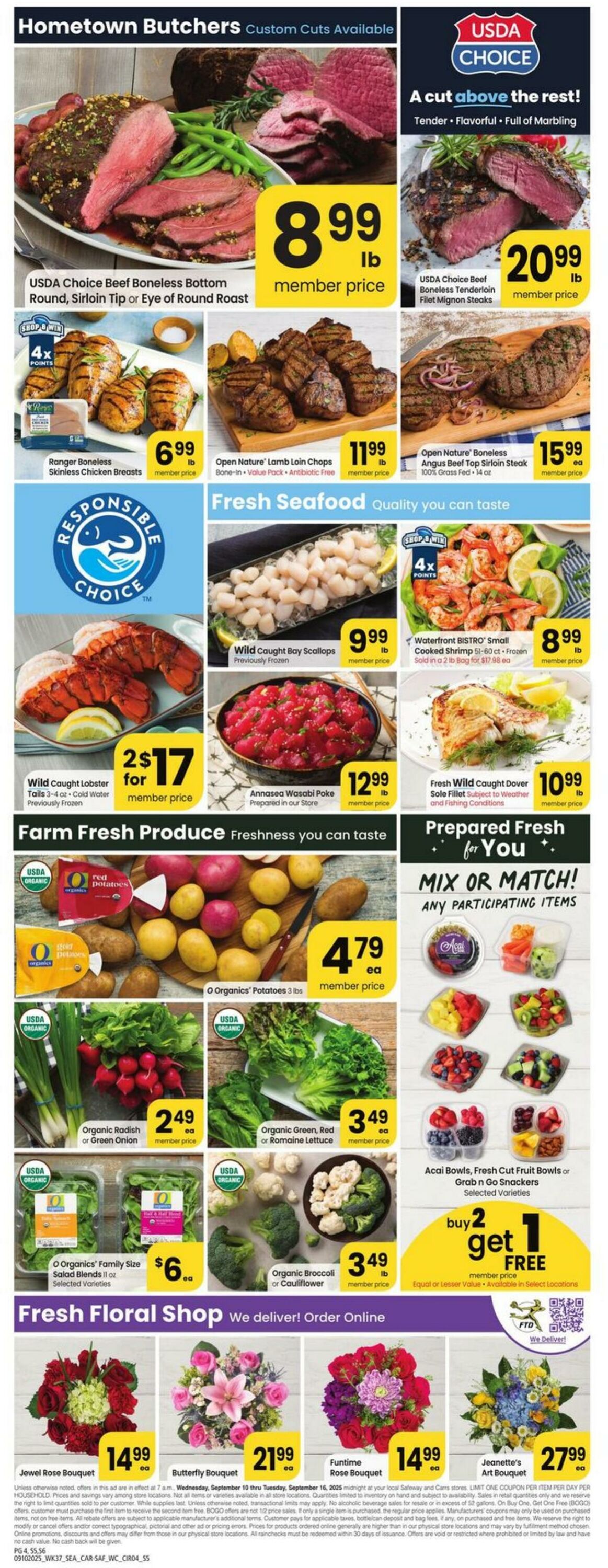 Weekly ad Carrs 09/10/2025 - 09/16/2025