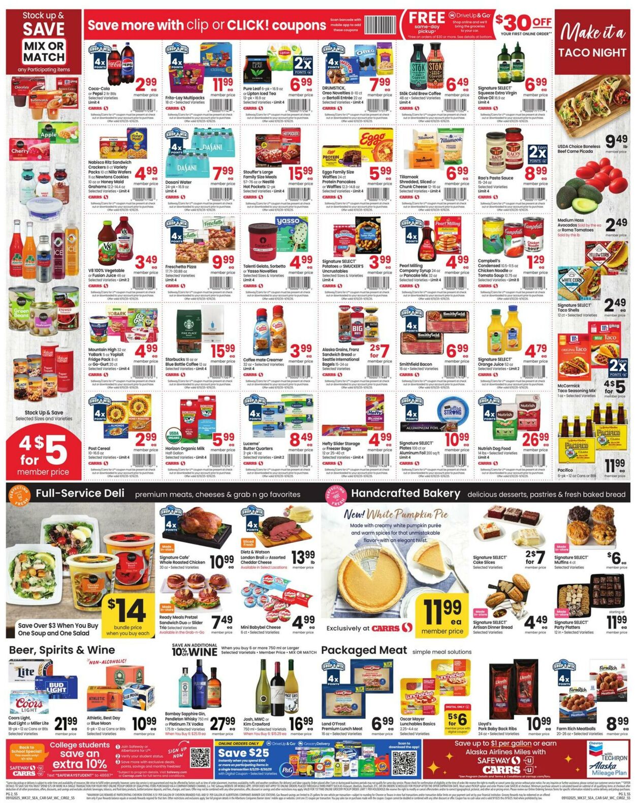 Weekly ad Carrs 09/10/2025 - 09/16/2025