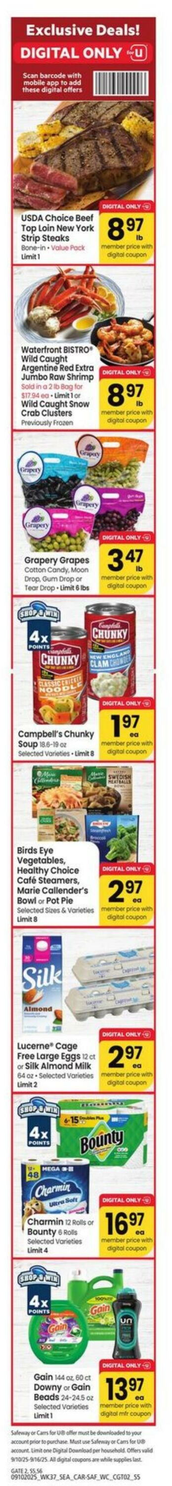 Weekly ad Carrs 09/10/2025 - 09/16/2025