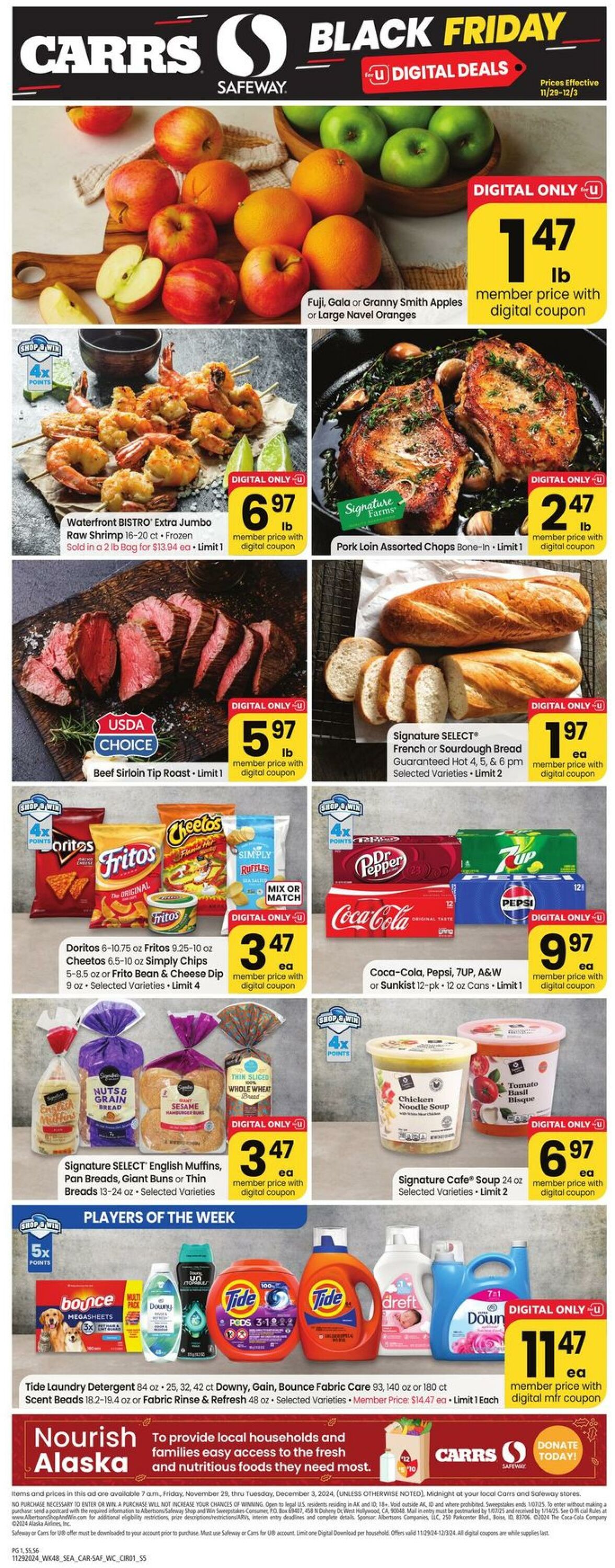 Weekly ad Carrs 11/27/2024 - 12/03/2024