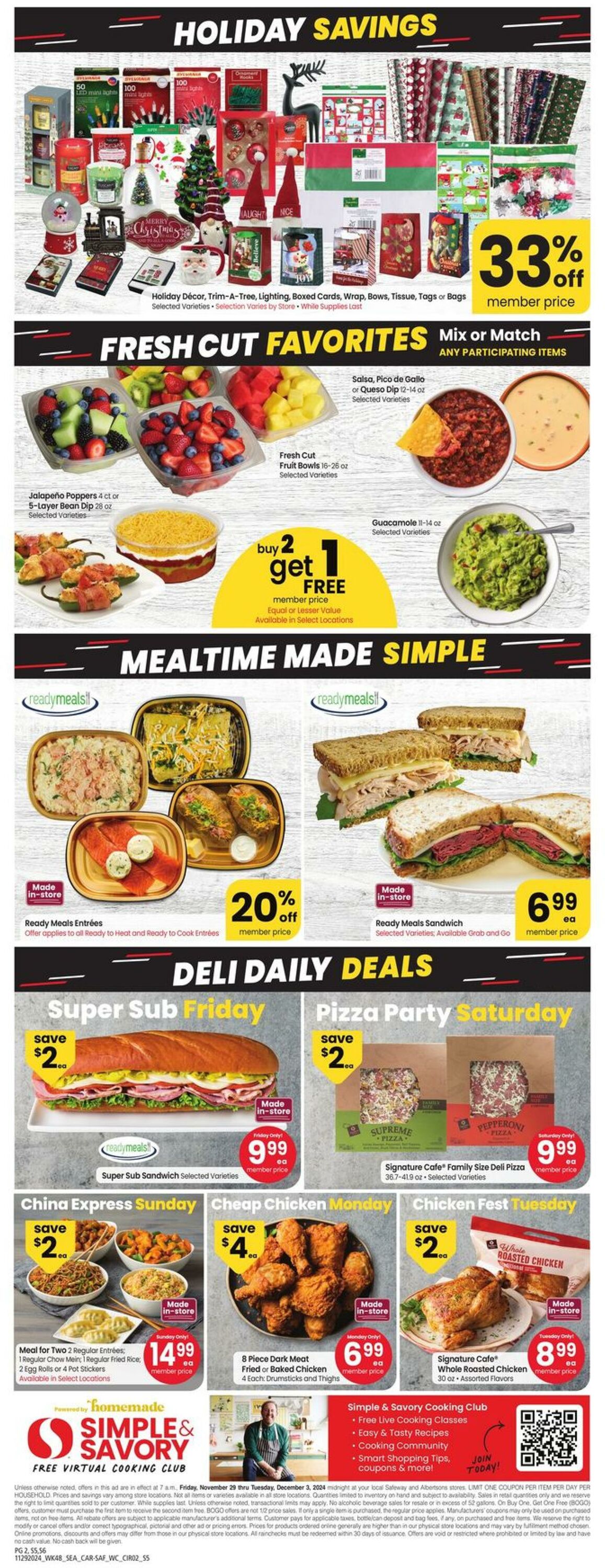 Weekly ad Carrs 11/27/2024 - 12/03/2024