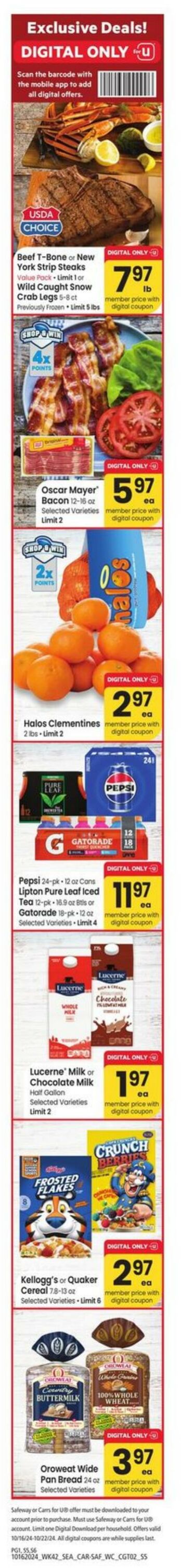 Weekly ad Carrs 10/16/2024 - 10/22/2024