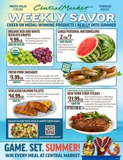 Weekly ad Central Market 07/31/2024 - 08/06/2024