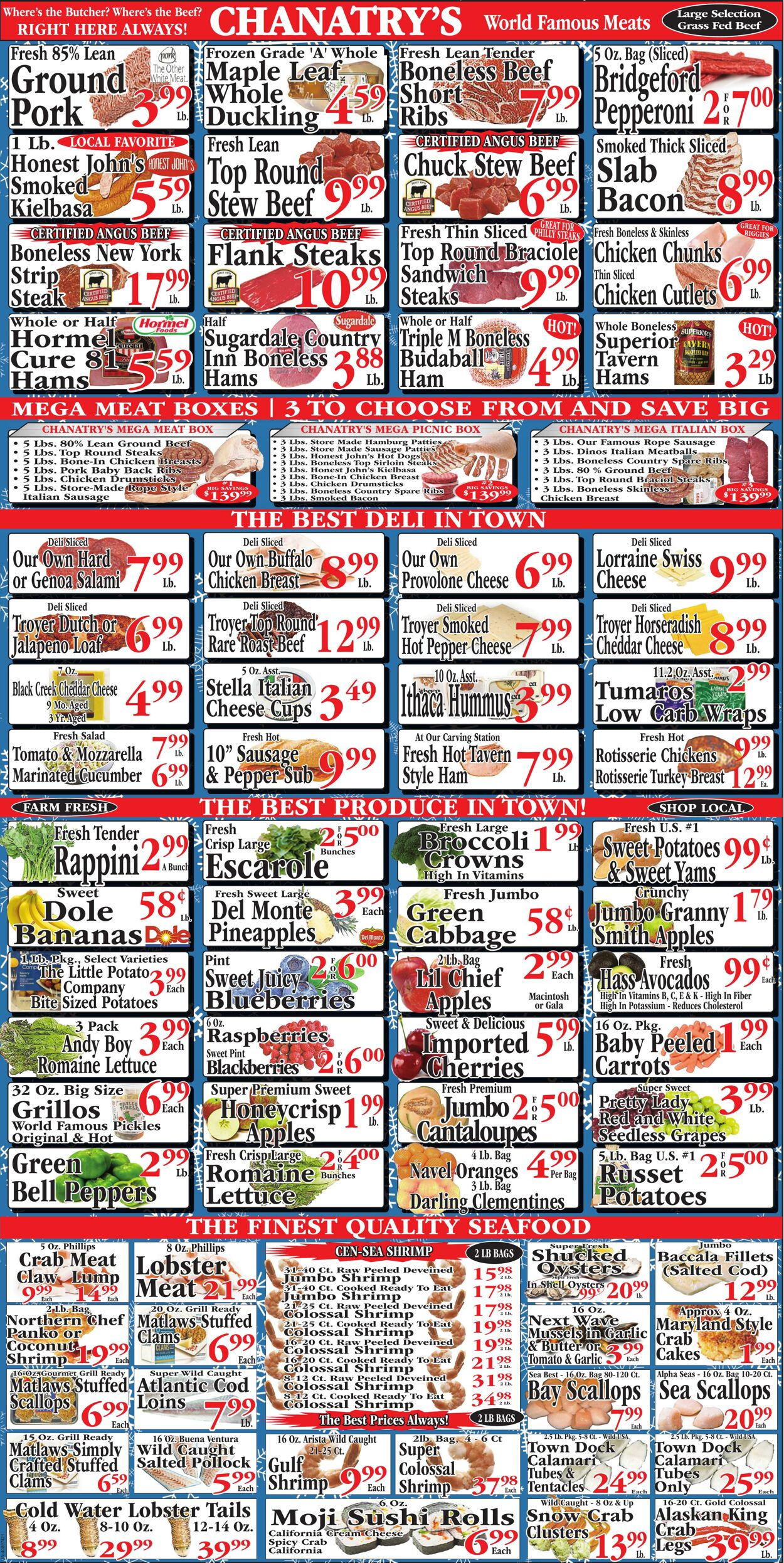 Weekly ad Chanatry's Hometown Market 01/05/2025 - 01/11/2025