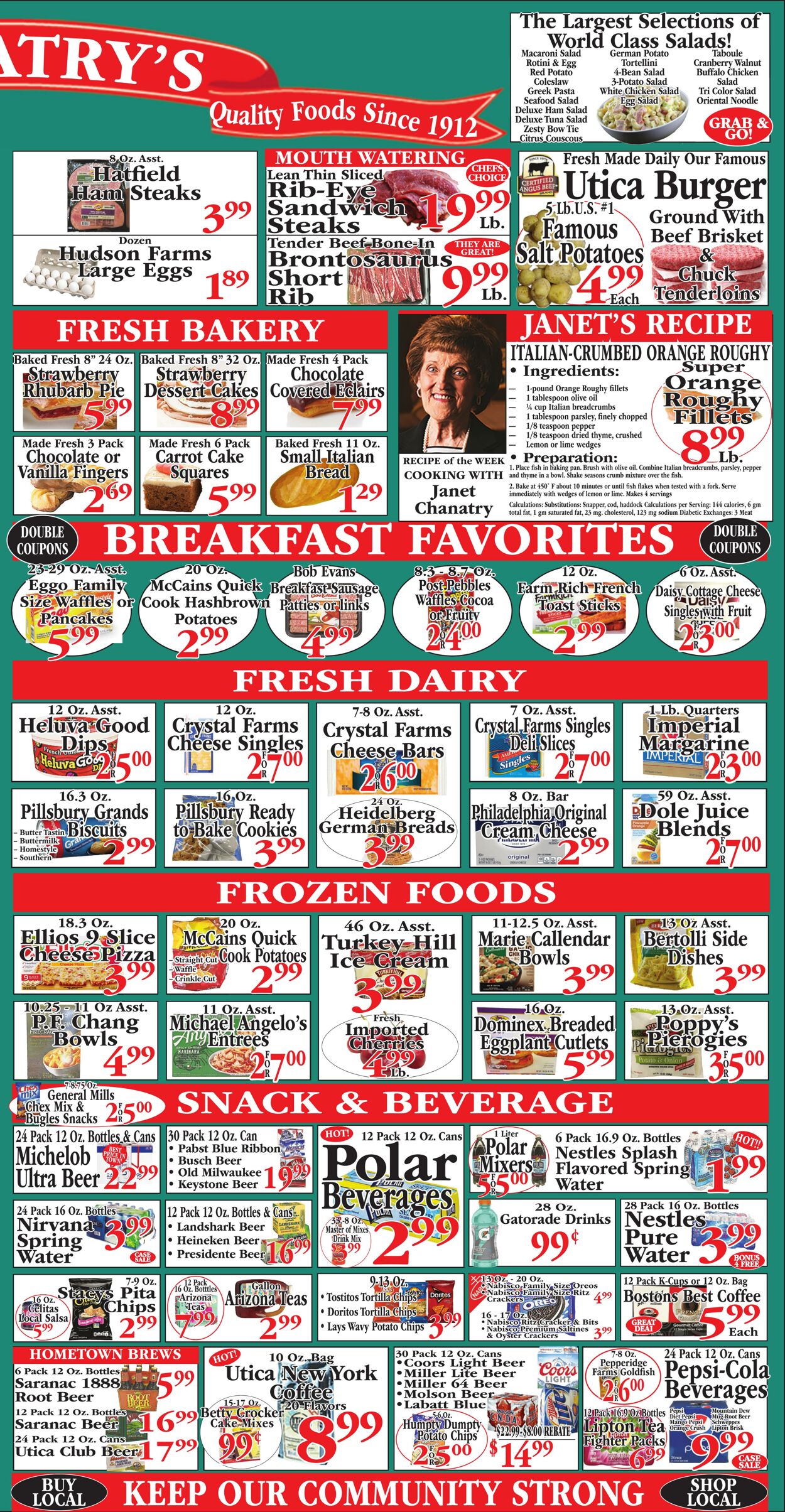 Weekly ad Chanatry's Hometown Market 01/21/2024 - 01/27/2024