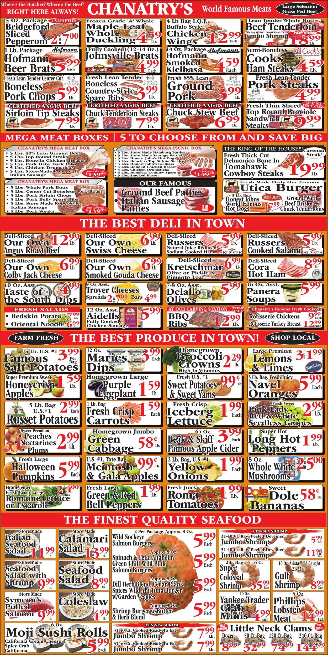 Weekly ad Chanatry's Hometown Market 09/15/2024 - 09/21/2024