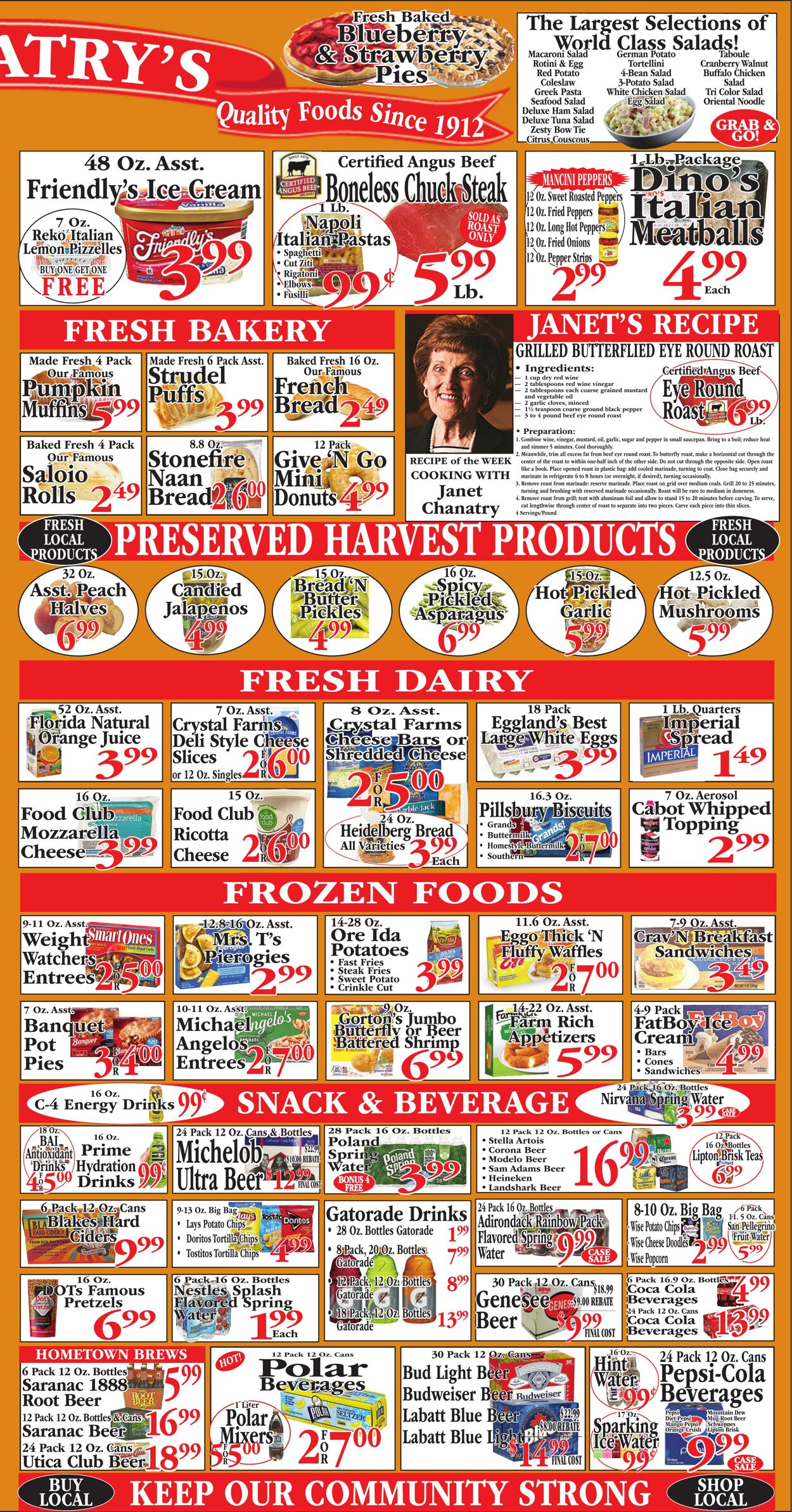 Weekly ad Chanatry's Hometown Market 09/15/2024 - 09/21/2024