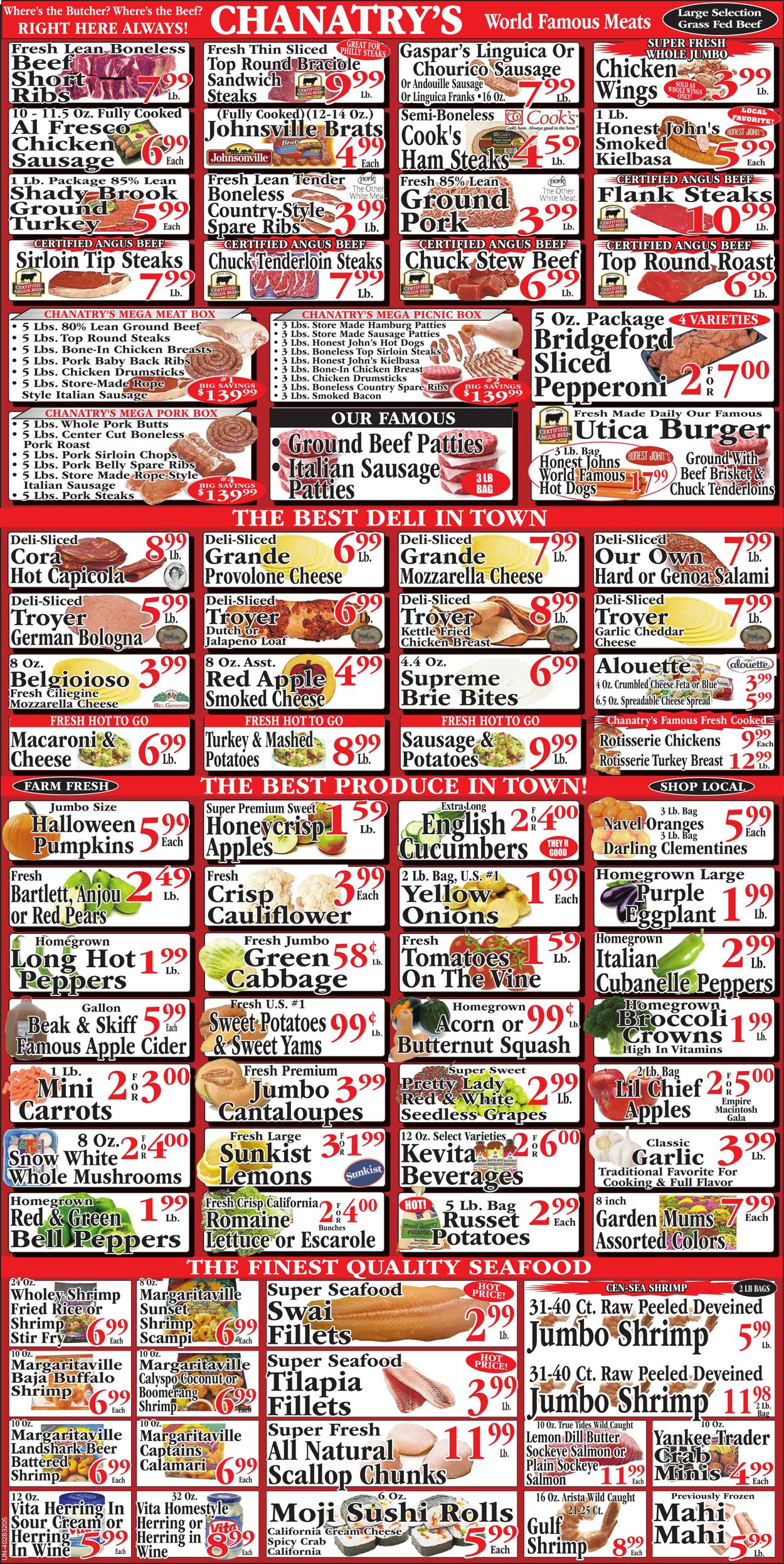 Weekly ad Chanatry's Hometown Market 09/20/2024 - 09/26/2024