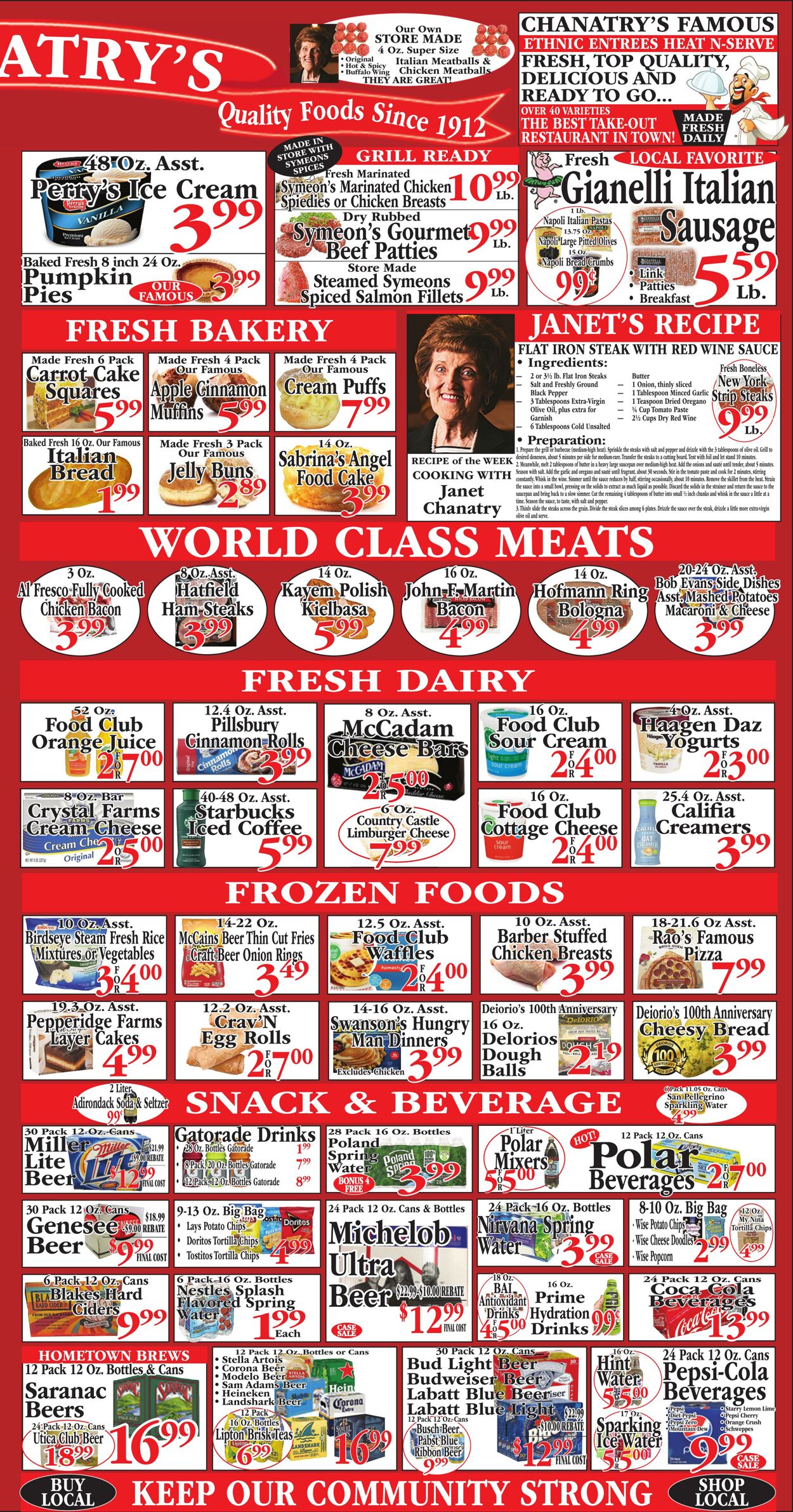 Weekly ad Chanatry's Hometown Market 09/20/2024 - 09/26/2024