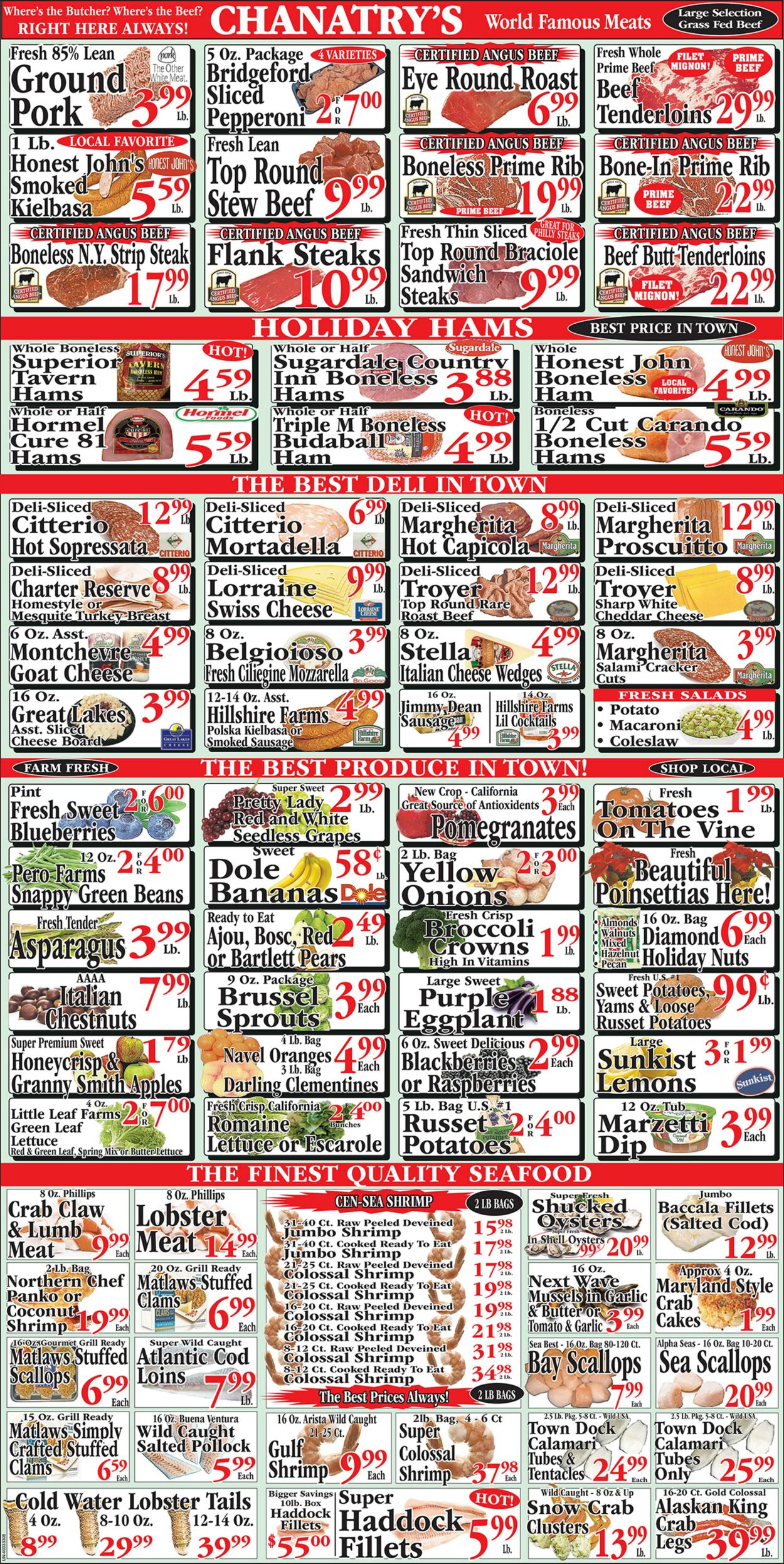 Weekly ad Chanatry's Hometown Market 12/15/2024 - 12/21/2024