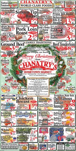 Weekly ad Chanatry's Hometown Market 12/15/2024 - 12/21/2024