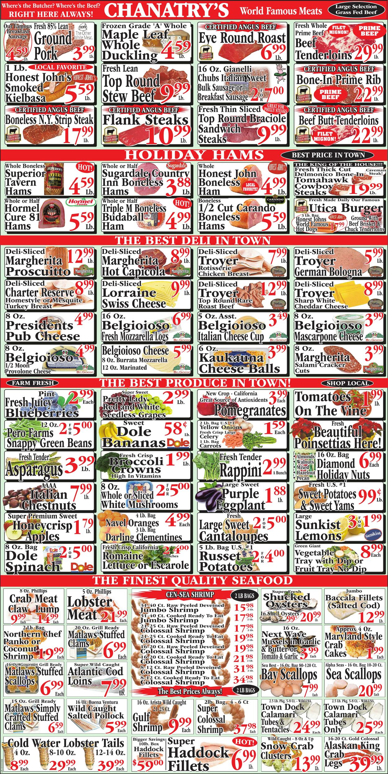 Weekly ad Chanatry's Hometown Market 12/22/2024 - 12/28/2024