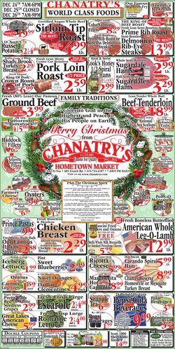 Weekly ad Chanatry's Hometown Market 12/08/2024 - 12/14/2024