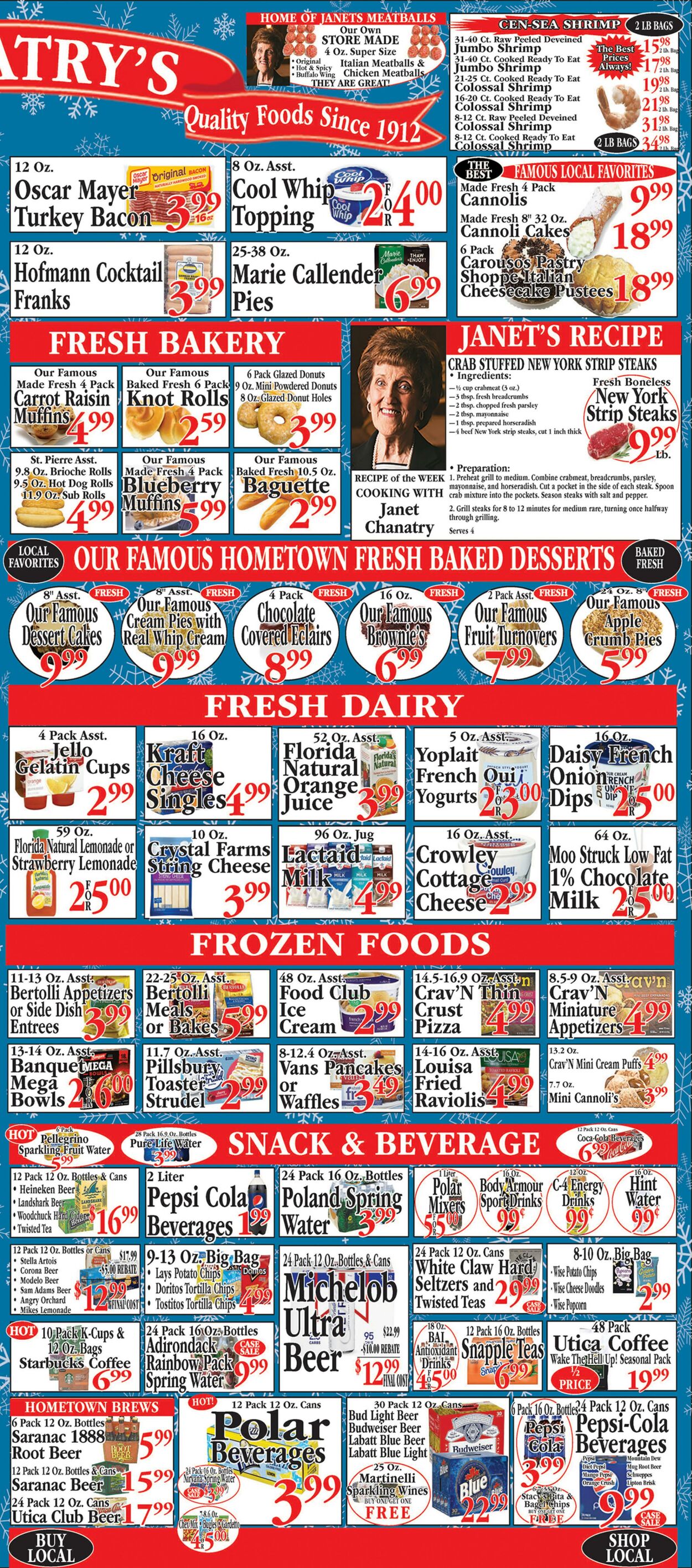 Weekly ad Chanatry's Hometown Market 12/29/2025 - 01/04/2026