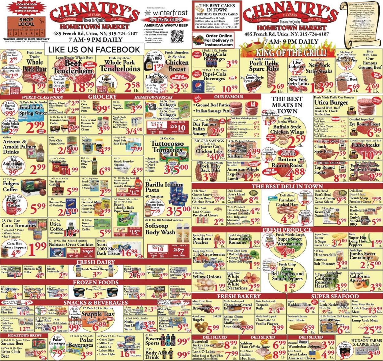 Weekly ad Chanatry's Hometown Market 06/02/2025 - 06/16/2025