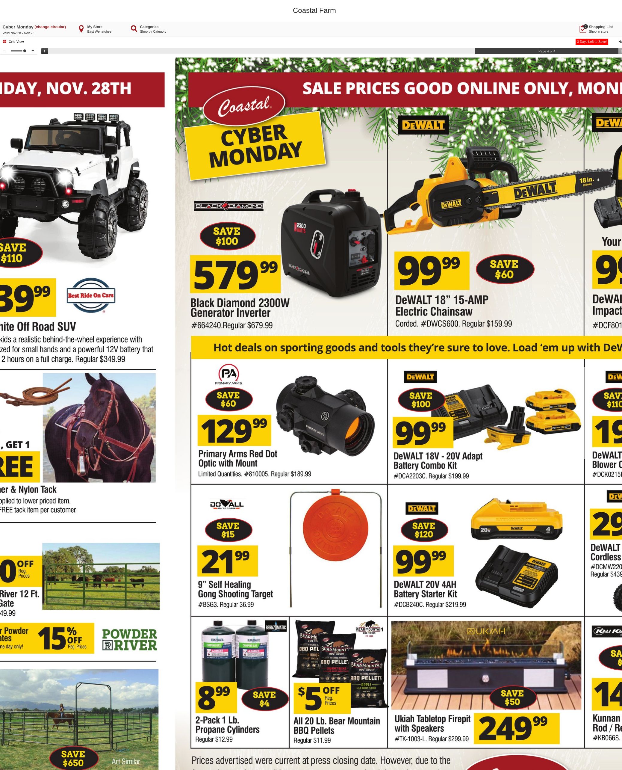 Weekly ad Coastal Farm 11/28/2022 - 11/28/2022