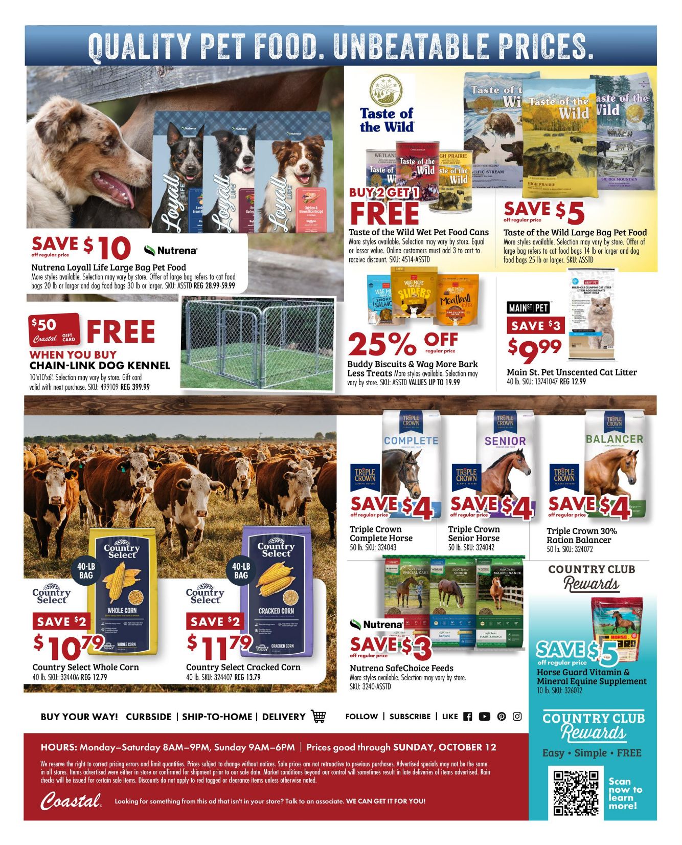 Weekly ad Coastal Farm 10/10/2025 - 10/12/2025