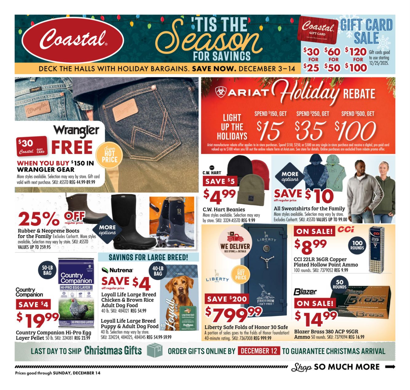 Weekly ad Coastal Farm 12/03/2025 - 12/14/2025