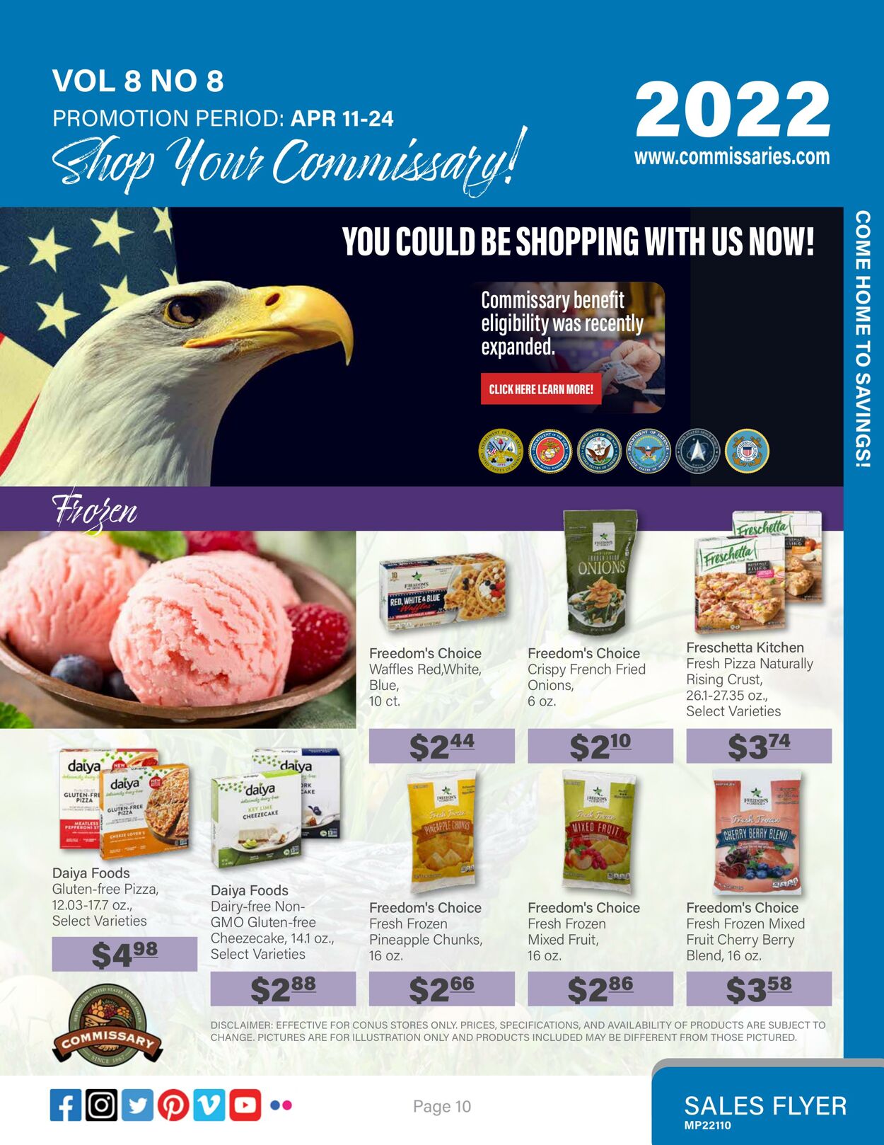 Weekly ad Commissary 04/11/2022 - 04/24/2022